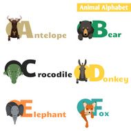 Animal alphabet set 1