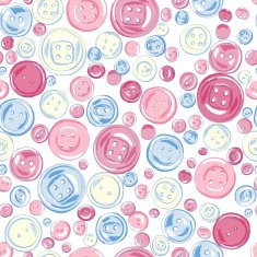 vintage buttons seamless pattern