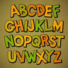 Hand drawn cartoon doodle font N3
