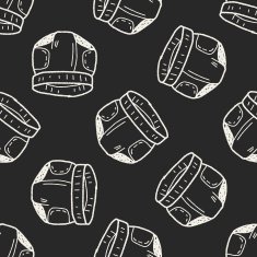 diaper doodle seamless pattern background N2
