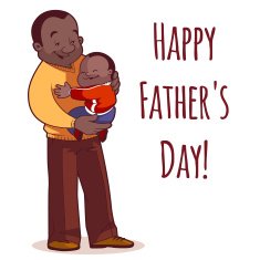 Father holding son in his arms