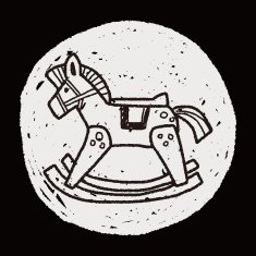 rocking horse doodle N7