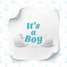Its a boy Template for baby shower celebration N2