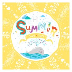 Cute summer greeting card N2