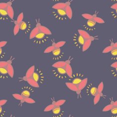 Firefly seamless vector pattern