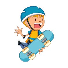 Skater boy vector illustration