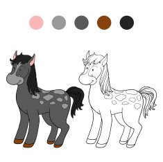 Coloring book (horse) N4