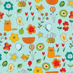 Cartoon seamless background