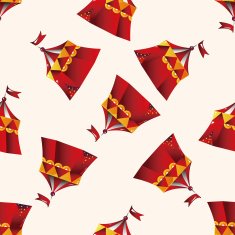 playground circus tent cartoon seamless pattern background