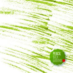 Green pencil strokes abstract background
