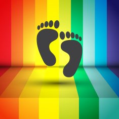 footprint vector icon N2