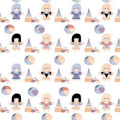 Toy&rsquo;s seamless pattern N2