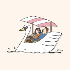 Swan Boats theme elements N5