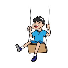 Boy playing swing N2