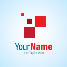 Abstract free red man graphic design logo icon