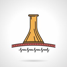 Fetus surveillance abstract vector icon