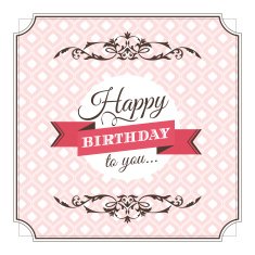 Birthday greeting card vector illustration N2