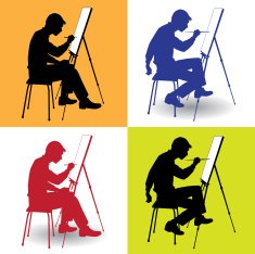 boy draws