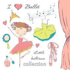 ballerina and accessories