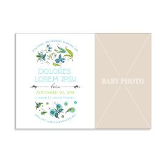Baby girl arrival card N7