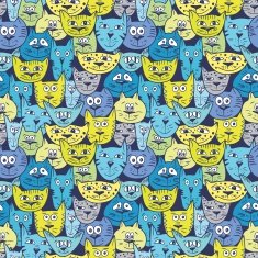 Sketch colorful cat pattern N2