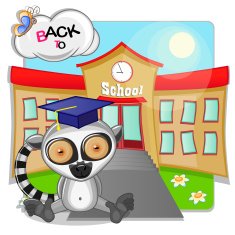Lemur and school