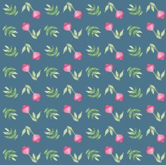 Seamless pattern of flowers