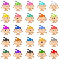 Smilies girls set N2