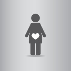Pregnant love baby vector illustration eps10