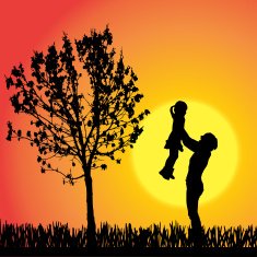 Vector silhouette of family N308