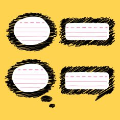 doodle speech bubble