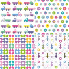four colorful backgrounds collection N7
