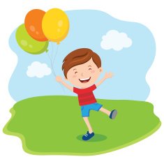 little boy with balloons N2