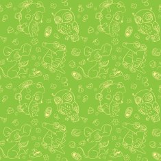 Kids seamless background Set of cute animals
