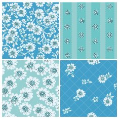 Seamless backgrounds Collection - Vintage Flowers
