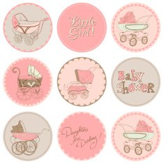 Baby Girl Shower Party Set