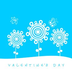 Cartoon flower with butterflies Vector version is in my portfol N6