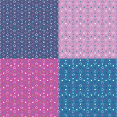 colorful stars background set