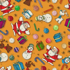 Seamless Christmas pattern design