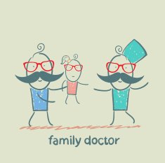 family doctor treats her mother with a child N3