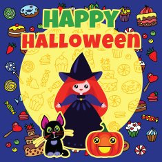 Cute halloween card N2