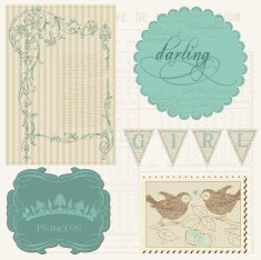 Scrapbook design elements - Beautiful Girl