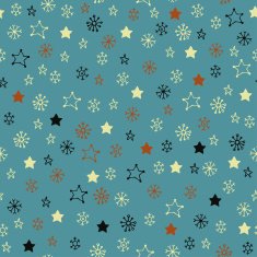 Colorful seamless abstract winter retro pattern