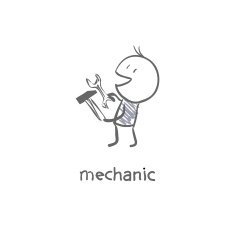 Cute kid doodle icon N22