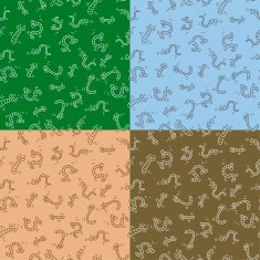 seamless wallpaper with worms