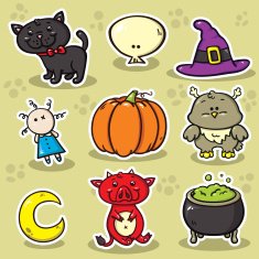 first set of halloween icons