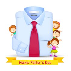 Father's Day Background with Kids