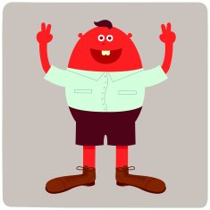 Sport fan combustible character