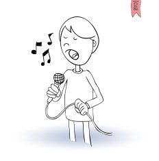 young boy singing N2
