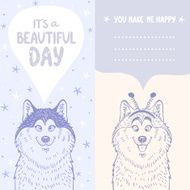Husky positive card
